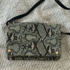 Black and Blue Snake Skin Mossimo Purse